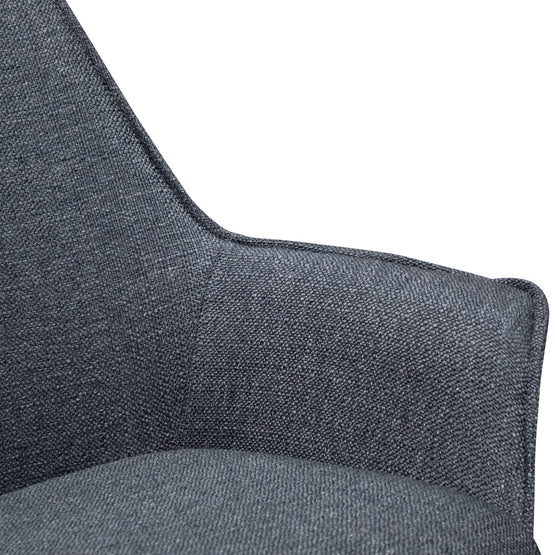 Ex Display - Set of 2 - Nola Fabric Dining Chair - Charcoal Grey Dining Chair Sendo-Core   