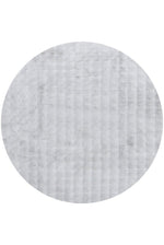 Marill 100cm x 100cm Round Bubbly Washable Rug - Silver Rugs UN Rugs-Local   