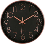 Ex Display - Taron 30cm Wall Clock - Black Clock Onesix-Local   