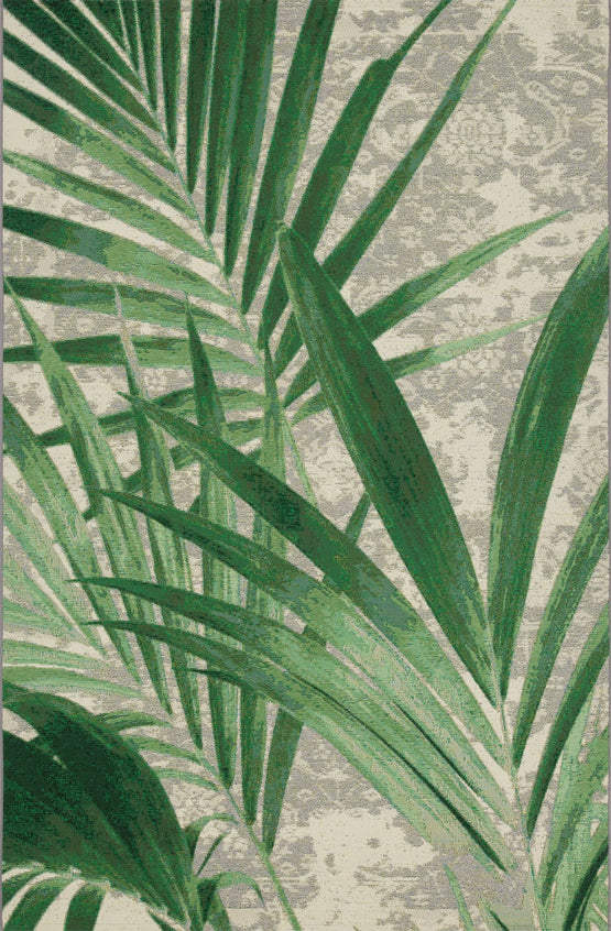 Avatar 160cm x 235cm Palm Spring Indoor and Outdoor Rugs - Grey Green Rug Mos-Local   