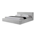 Castillo King Bed Frame - Pepper Boucle King Bed YoBed-Core   