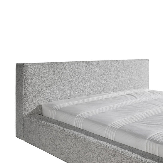 Castillo King Bed Frame - Pepper Boucle King Bed YoBed-Core   