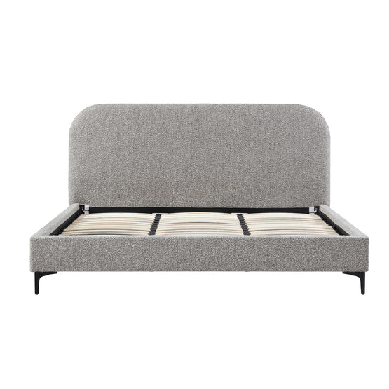 Meredith Queen Bed Frame - Olive Brown Boucle Bed Frame YoBed-Core   