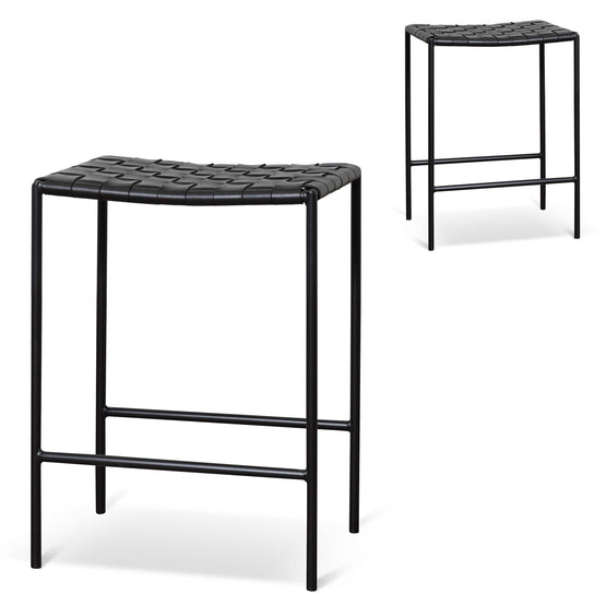 Set of 2 - Anika Bar stool - Black Bar Stool M-Sun-Core   