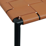 Set of 2 - Anika Black Frame Bar stool - Tan Bar Stool New Home-Core   