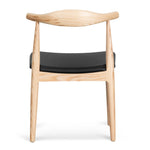 Set of 2 - Henrik Dining Chair - Natural Ash with Black Seat Dining Chair Swady-Core   
