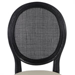 Set of 2 - Lenora Black ELM Dining Chair - Light Beige Dining Chair LJ-Core   