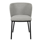 Set of 2 - Flossie Fabric Dining Chair - Coastal Light Grey Dining Chair Freehold-Core   