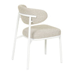 Set of 2 - Ambrosi White Dining Chair - Clay Grey Dining Chair Freehold-Core   