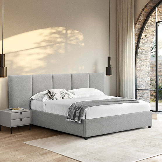 Amado King Bed Frame - Spec Grey with Storage King Bed Ming-Core   