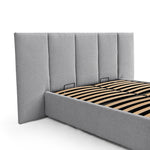 Amado Queen Sized Bed Frame - Spec Grey with Storage Queen Bed Ming-Core   