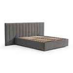 Ralph Wide Base Queen Bed Frame - Spec Charcoal with Storage Bed Frame Ming-Core   