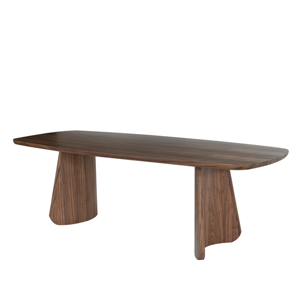 Zuna 2.4m Dining Table - Walnut | Interior Secrets