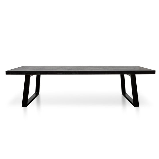 Ex Display - Edwin 3m Reclaimed Wood Dining Table - 1.2m (W) - Full Black Dining Table Reclaimed-Core   