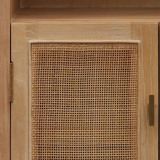 McConnell 65.5cm Rattan Door Cabinet - Natural Cabinet Nicki-Core   