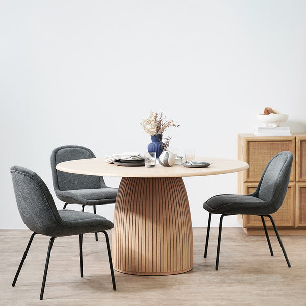 Tonya 1.4m Round Dining Table - Natural | Interior Secrets