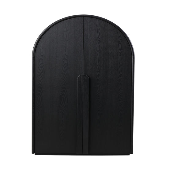 Alora 150cm (H) Ash Curve Cabinet - Full Black Cabinet Nicki-Core   