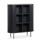 Dania 1.18 (H) Wooden Storage Cabinet - Full Black Buffet & Sideboard KD-Core   