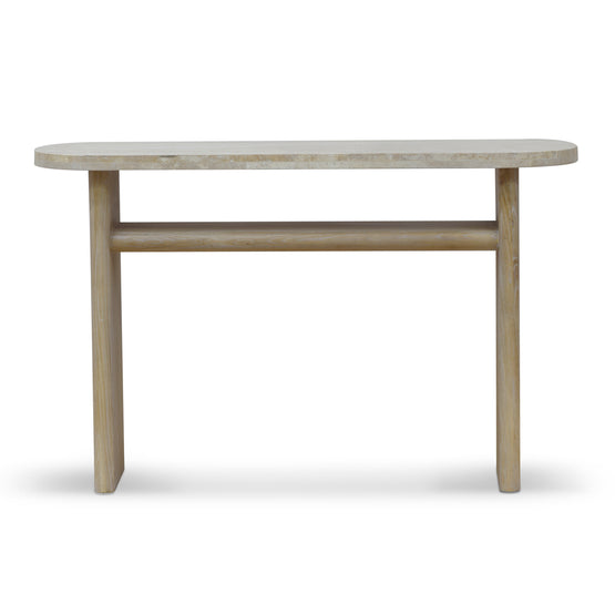 Agosti Travertine Marble 1.22m Console Table - Natural