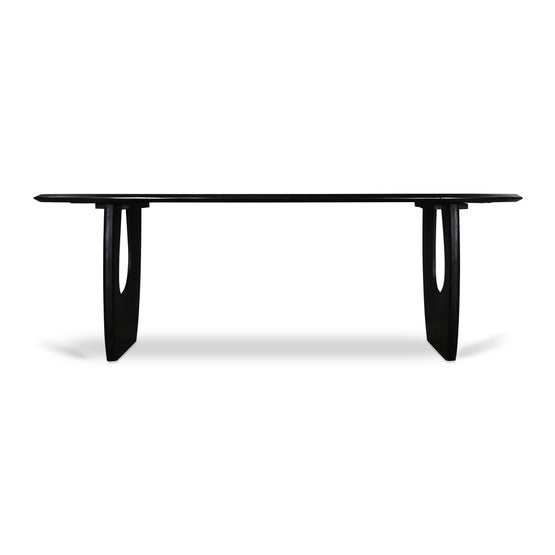 Anita 2.2m Dining Table - Full Black Dining Table Rebhi-Core   