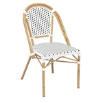 Set of 2 - Dalmatian Indoor / Outdoor Dining Chair - White & Black Standard Dining Chair Furnlink-Local   