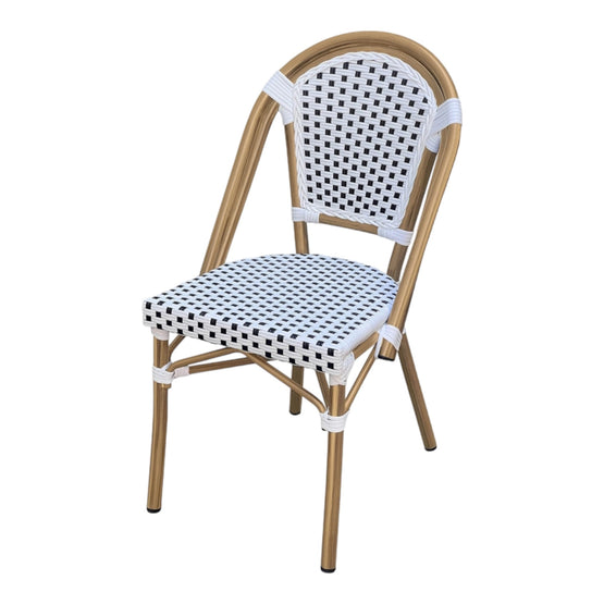 Set of 2 - Dalmatian Indoor / Outdoor Dining Chair - White & Black Standard Dining Chair Furnlink-Local   
