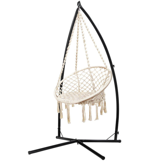 Dreobe Outdoor Cotton Hammock Chair - Cream Egg chair Aim WS-Local   