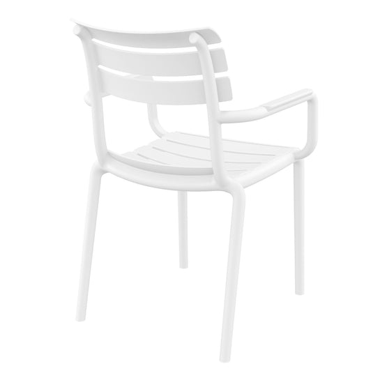 Set of 2 - Keller Indoor / Outdoor Dining Armchair - White Dining Armchair Furnlink-Local   