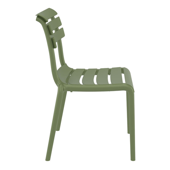 Set of 2 - Keller Indoor / Outdoor Dining Chair - Olive Green Dining Chair Furnlink-Local   