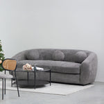 Hurst 3 Seater Fabric Sofa - Iron Grey Sofa Casa-Core   