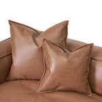 Loft 4 Seater Sofa with Cushion and Pillow - Caramel Brown Sofa K Sofa-Core   
