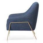 Noah Fabric Armchair - Dark Blue Armchair K Sofa-Core   