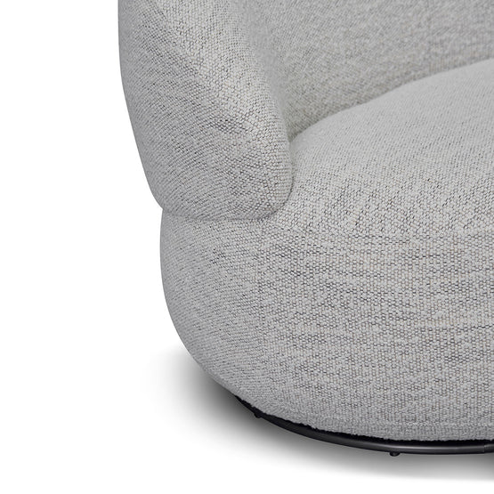 Isla Swivel Fabric Lounge Chair - Fog Grey Lounge Chair K Sofa-Core   
