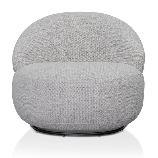Isla Swivel Fabric Lounge Chair - Fog Grey Lounge Chair K Sofa-Core   