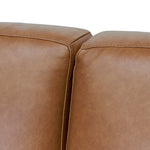 Manuela 4 Seater Sofa - Caramel Brown Leather Sofa K Sofa-Core   