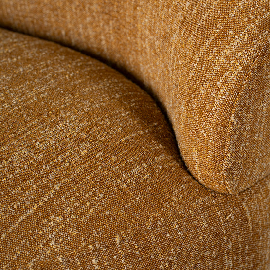 Isla Swivel Fabric Lounge Chair - Ginger Brown Lounge Chair K Sofa-Core   