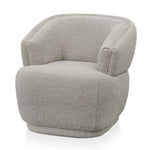 Brooke Fabric Armchair - Ash Grey Boucle Dining Armchair Forever-Core   