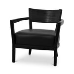 Wendell PU Armchair - Full Black