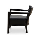 Wendell PU Armchair - Full Black Armchair Chic-Core   
