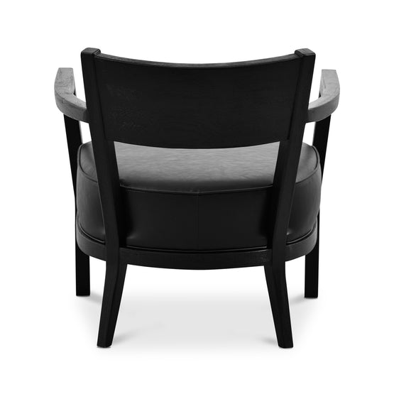 Wendell PU Armchair - Full Black Armchair Chic-Core   