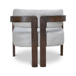 Malene Walnut Armchair - Linen Armchair Nicki-Core   