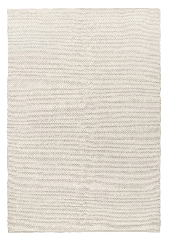 Laila 330cm x 240cm Handwoven Braided Wool Rug - Ivory Rugs and wool rugs MissAmara-Local   
