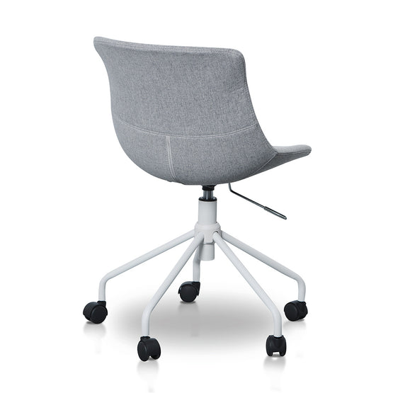 Zima Office Bar Chair - Light Grey with White Base Office Chair LF-Core   