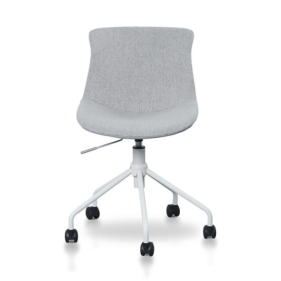 Zima Office Bar Chair - Light Grey with White Base Office Chair LF-Core   