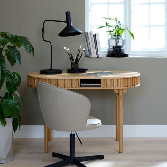 Ex Display - Audra Home Office Desk - Natural Home Office Desk Uniq-Core   