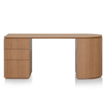 Albina 1.77m Left Drawer Office Desk - Natural Oak Office Desk Century-Core   