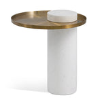 Melba Marble Side Table - White Side Table IGGY-Core   