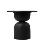 Gabriel Round Side Table - Full Black Side Table Nicki-Core   