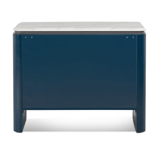 Shana Marble Bedside Table - Midnight Blue Bedside Table IGGY-Core   