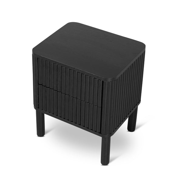 Ex Display Melita Bedside Table Full Black Interior Secrets